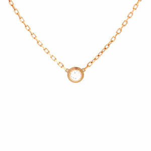 Cartier Small Cartier D'Amour Pendant Necklace 18K Rose Gold with Diamond
